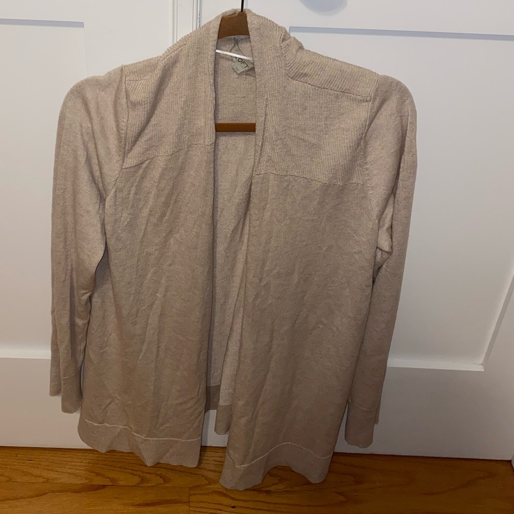 Oatmeal Open Cardigan - Picture 2 of 6